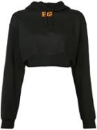 Rta - Cropped Hoodie - Women - Cotton/polyester - S, Black, Cotton/polyester