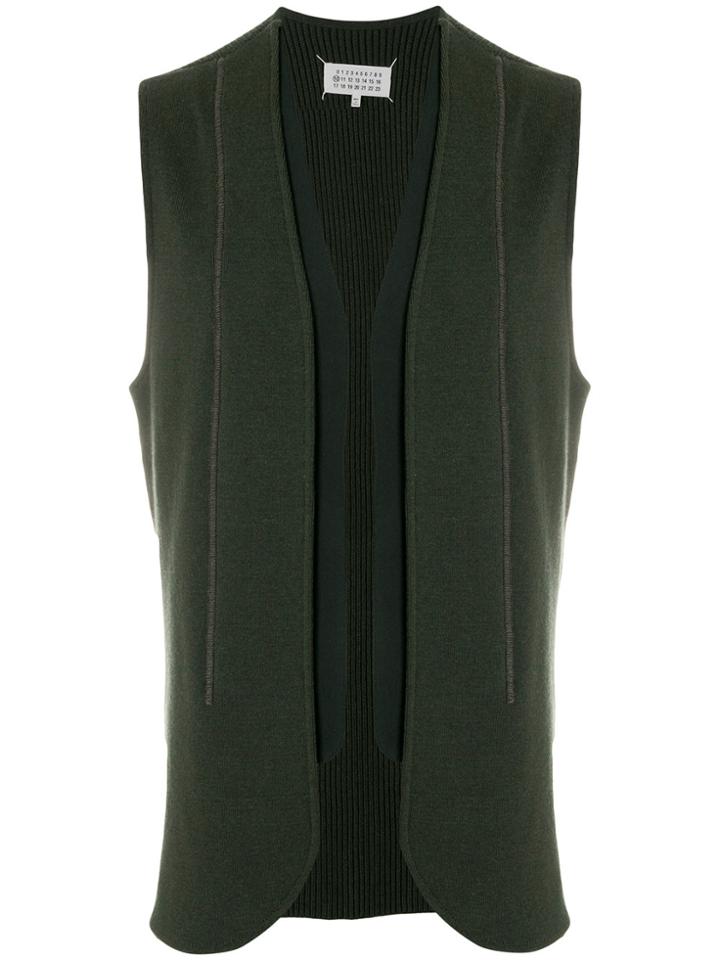 Maison Margiela Ribbed Waistcoat - Green