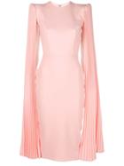 Alex Perry Nina Cape Dress - Pink