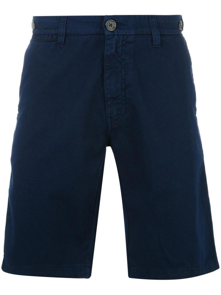 Eleventy Deck Shorts, Men's, Size: 32, Blue, Cotton/spandex/elastane