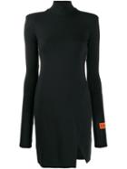 Heron Preston Turtle Neck Jersey Dress - Black