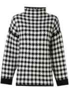 Dagmar Helena Checked Sweater - Black