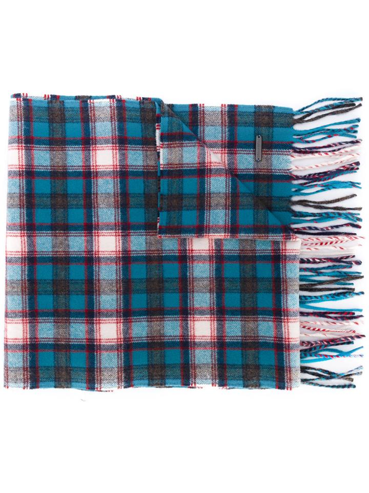 Dsquared2 Checked Scarf - Green