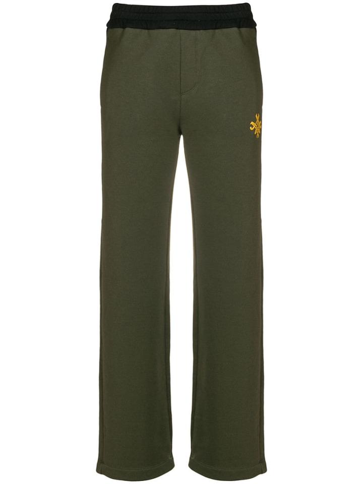 Mr & Mrs Italy Side Stripe Track Pants - Green