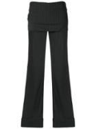 Andrea Bogosian Flared Printed Trousers, Women's, Size: P, Black, Polyester/spandex/elastane/viscose