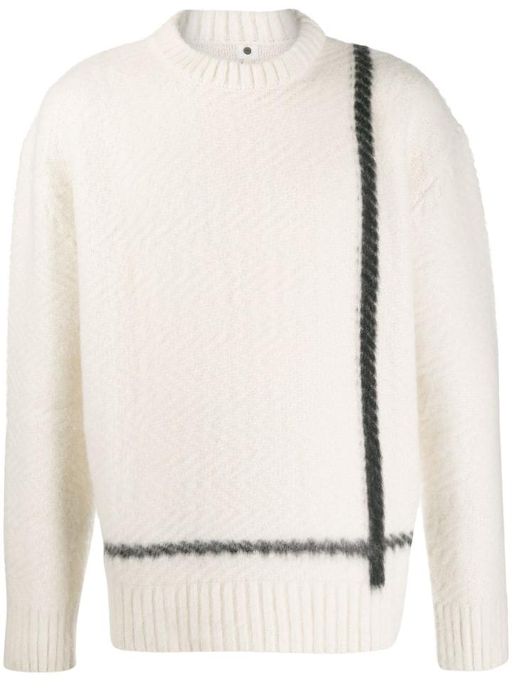 Oamc Textured-knit Jumper - White