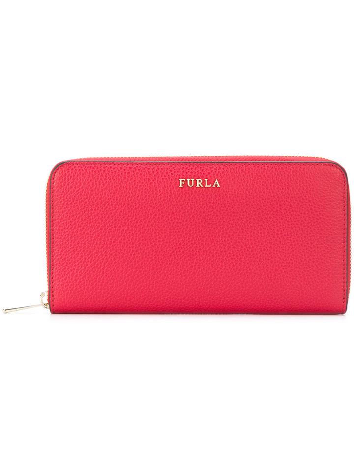 Furla Zip Around Wallet - Red