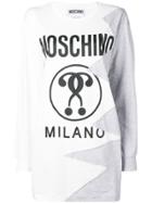 Moschino Oversized Logo Sweatshirt - White