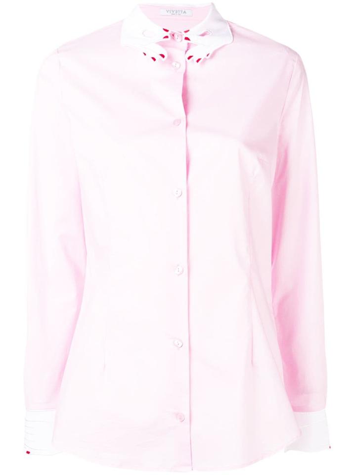 Vivetta Hand-shaped Collar Shirt - Pink