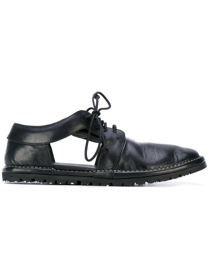 Marsèll Cut-out Lace-up Shoes - Black