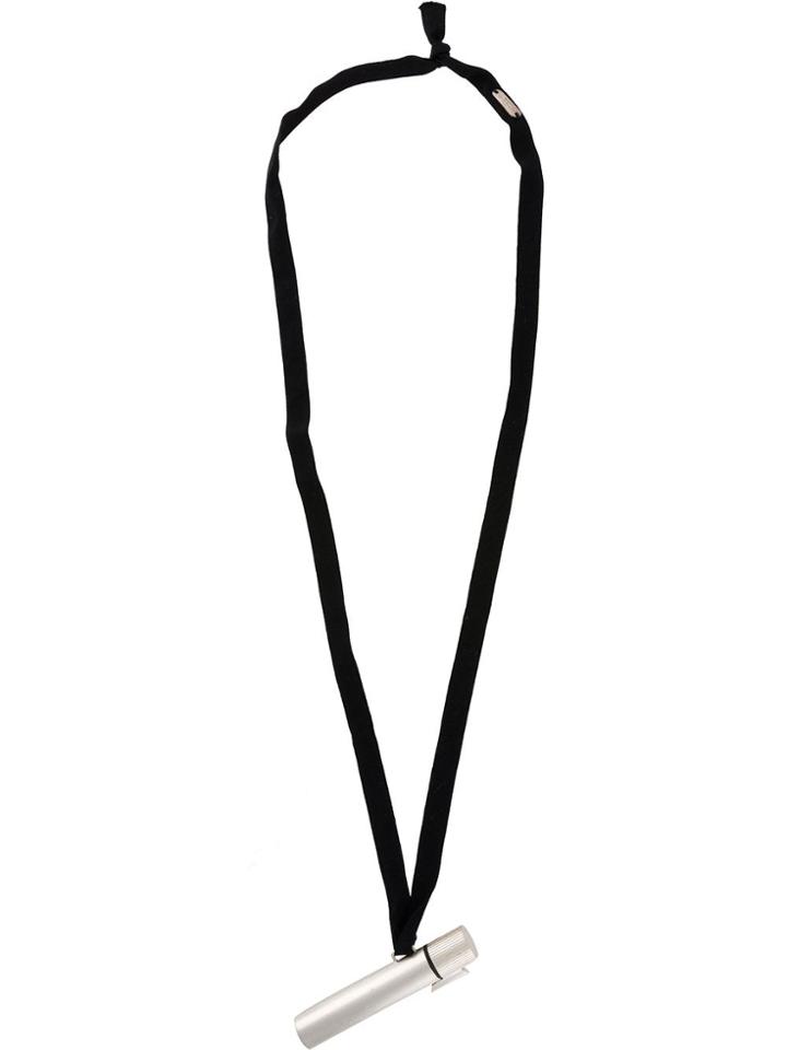 Maison Martin Margiela Pre-owned 2000s Pipe Pendant Necklace - Black