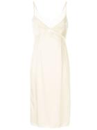 Goen.j Embellished Lace-trimmed Midi Dress - White
