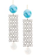 Rachel Comey Agate Earrings - Silver
