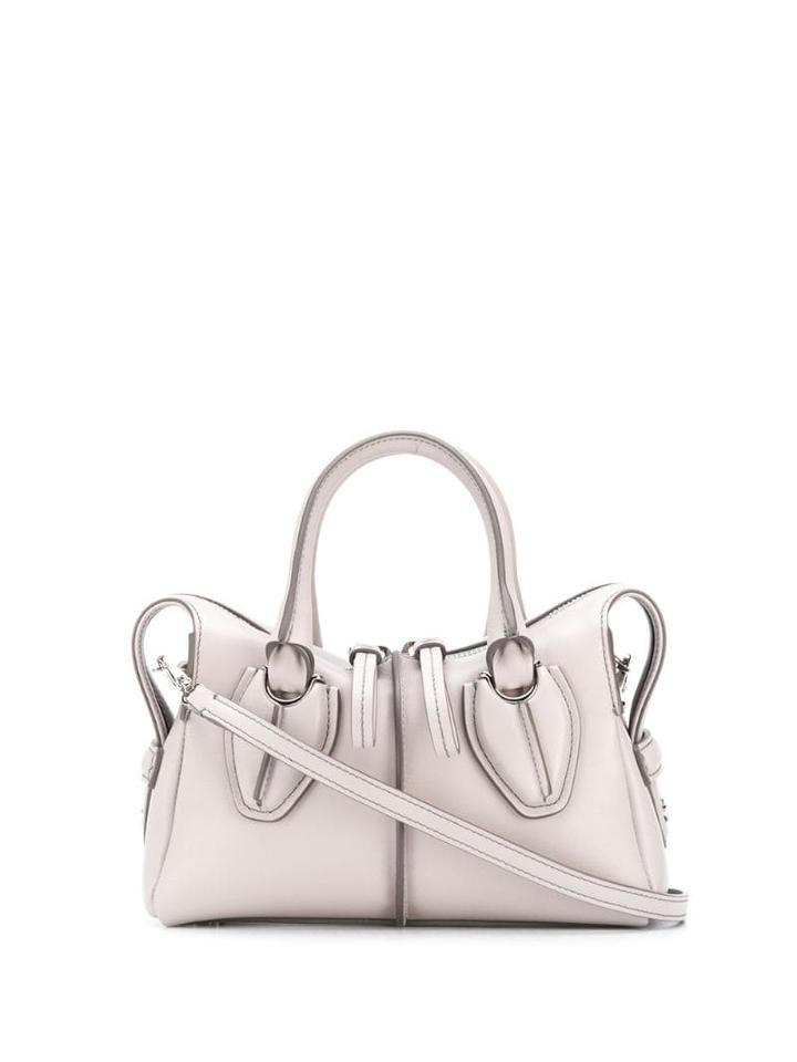 Tod's Top Zipped Tote - Grey