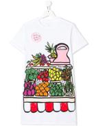 Stella Mccartney Kids Teen Fruit Stand Print T-shirt - White