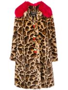 Dolce & Gabbana Leopard Print Coat - Brown