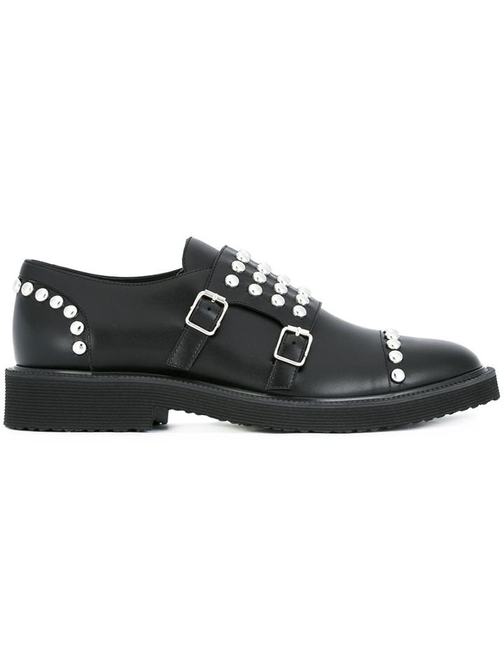 Giuseppe Zanotti Design Stud Embellished Monk Shoes