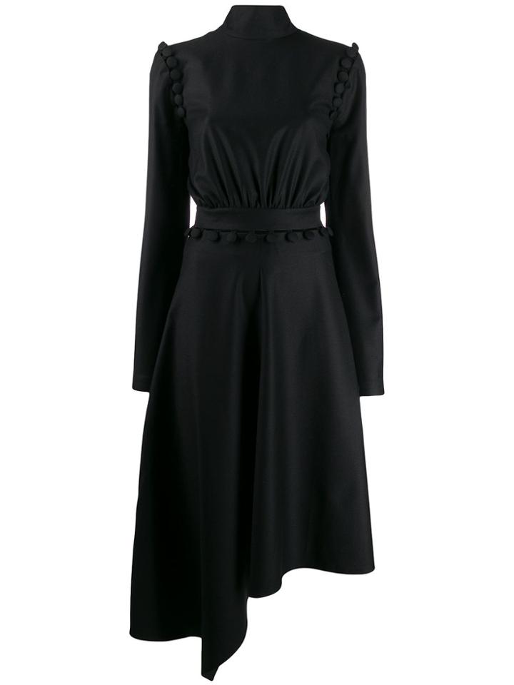 Matériel Asymmetric Cut Out Dress - Black