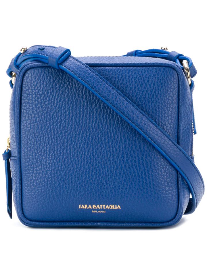 Sara Battaglia Square Shoulder Bag - Blue