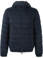 Herno Zip-up Padded Jacket, Men's, Size: 50, Blue, Polyamide/polyurethane/feather Down