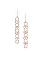 Astley Clarke 18kt Gold Large Varro Honeycomb Diamond Drop Earrings -
