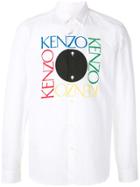 Kenzo Square Logo Slim-fit Shirt - White