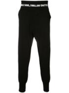 Nil0s - Drop Crotch Track Pants - Men - Cotton - 3, Black, Cotton