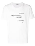 Saint Laurent Faded Slogan Print T-shirt - White