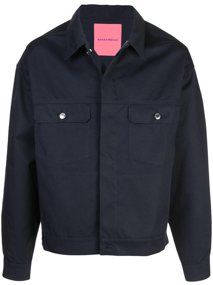 Rochambeau Short Shirt Jacket - Blue