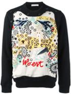Walter Van Beirendonck Multiple Embroidery Sweatshirt, Men's, Size: Xl, Black, Cotton