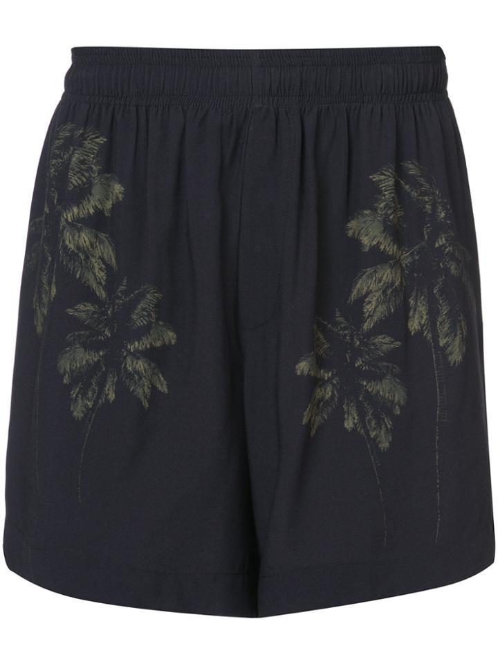 Osklen Palm Tree Print Shorts - Blue