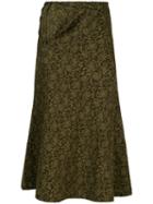 Comme Des Garçons Pre-owned Tapestry Print Skirt - Green