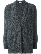 Brunello Cucinelli V-neck Cardigan, Women's, Size: Medium, Black, Silk/polyamide/cashmere/wool