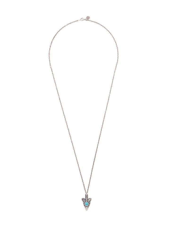 Nove25 Dagger Pendant Necklace - Silver