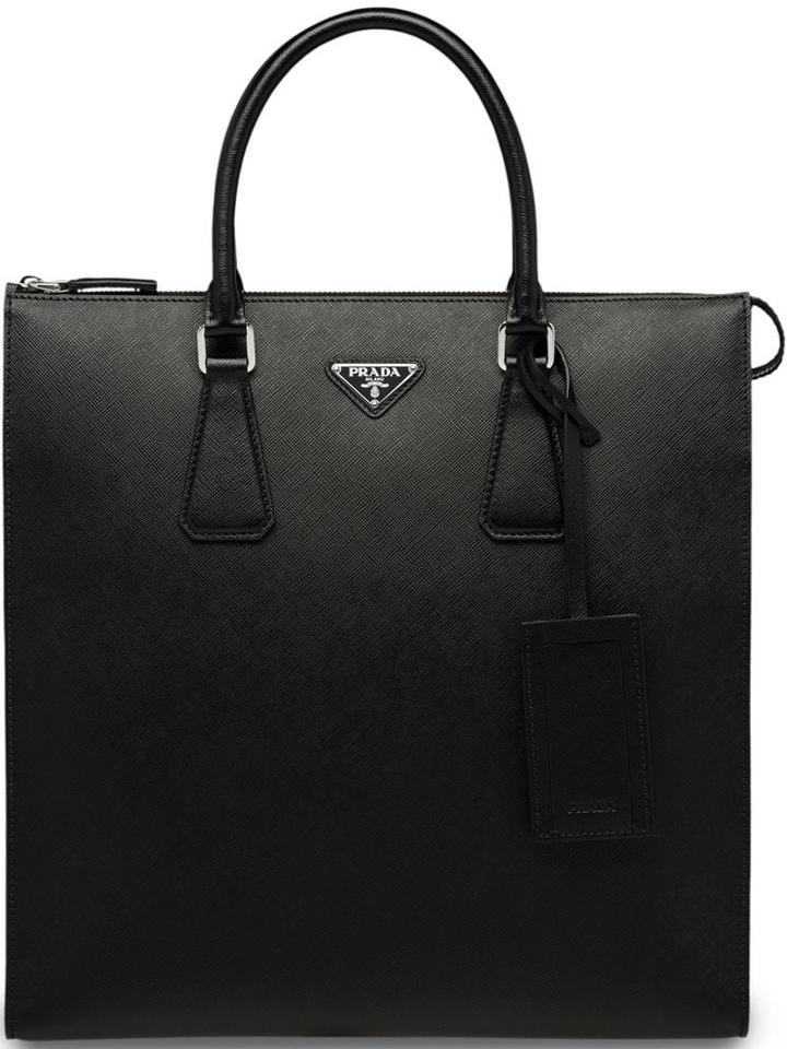 Prada Top Handles Tote Bag - Black