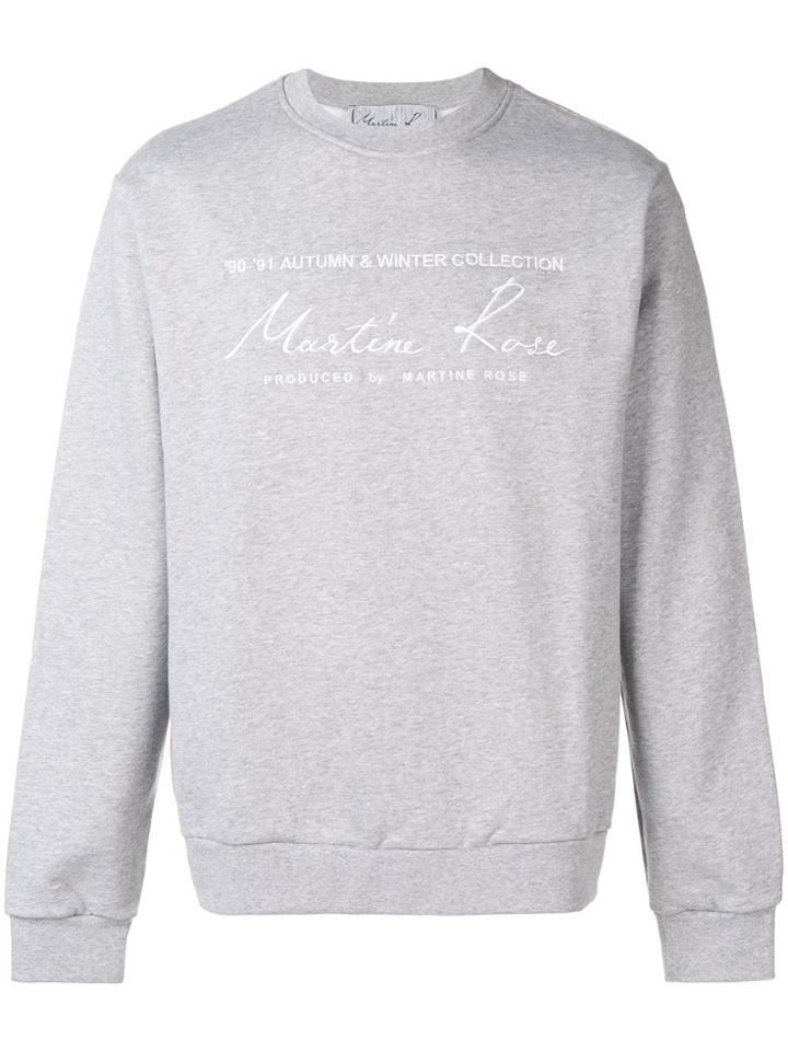 Martine Rose Oversized Fit Sweatshirt - Grey