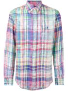 Polo Ralph Lauren - Checked Shirt - Men - Linen/flax - M, Linen/flax