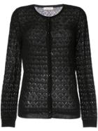 Nina Ricci Patterned Cardigan - Black