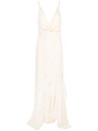 Johanna Ortiz Draped-style Long Dress - White