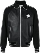 Givenchy Star Patch Bomber Jacket - Black