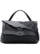 Zanellato Postina S Bag In Lakota Leather - Black