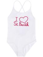 Mc2 Saint Barth Kids Shady Swimsuit - White