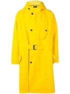 Neil Barrett Oversized Hooded Raincoat - Yellow