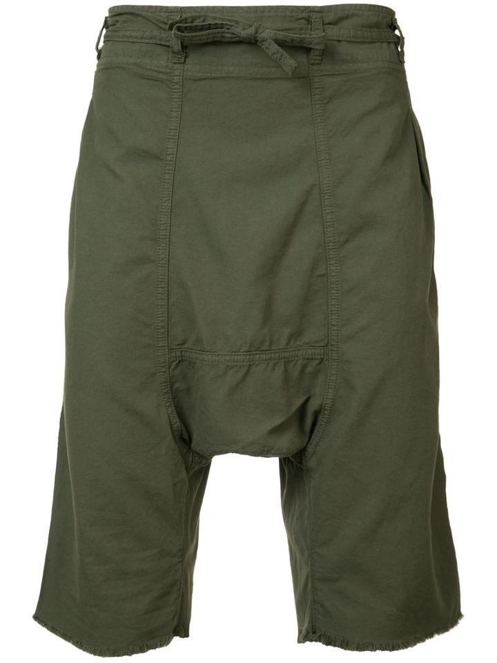Nsf - Drop Crotch Shorts - Men - Cotton - M, Green, Cotton