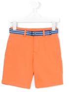 Ralph Lauren Kids - Belted Shorts - Kids - Cotton/spandex/elastane - 7 Yrs, Yellow/orange