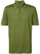 Kiton - Classic Polo Top - Men - Silk/linen/flax - L, Green, Silk/linen/flax