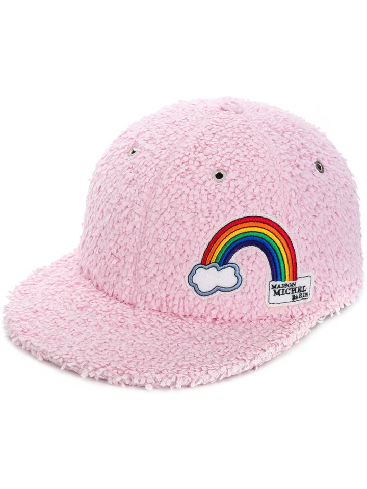Maison Michel Haley Hat - Pink & Purple