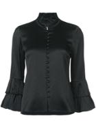 Alexis Flared Sleeves Shirt - Black