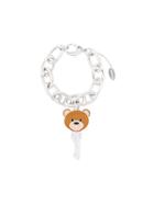 Moschino Teddy Key Pendant Bracelet, Women's, Metallic