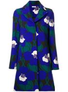 P.a.r.o.s.h. Floral Single Breasted Coat - Blue